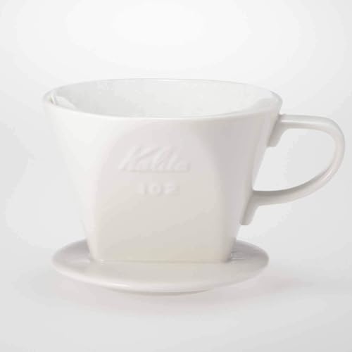 Kalita - 2001 Kalita 102 Ceramic Dripper Coffee Dipper, white