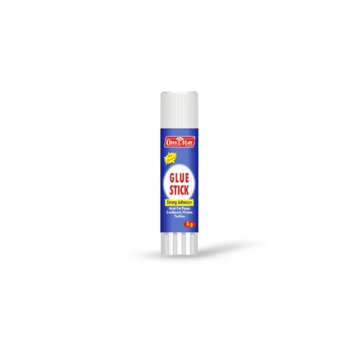Image of Soni Officemate Glue Stick - 5 gm |Pack of 30 | Quick-Drying Strong PVP Adhesive | Ideal for School, Art, DIY, Office & Home | Safe & Child-Friendly