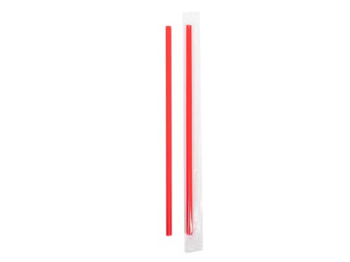 Pitillos plásticos rojos 26 cm pack 300 unidades miniatura 3