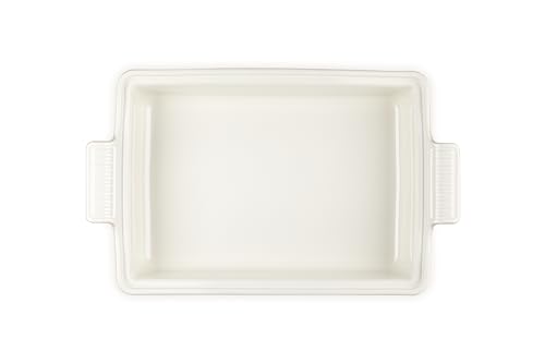 Image of Le Creuset Stoneware Covered Rectangular Casserole, 12 inch x 9 inch, Peche | 4 qt. (12 inch x 9 inch)