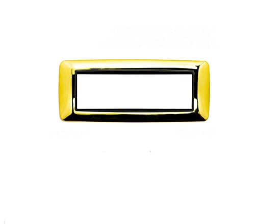 Placchetta placca oro lucido compatibile living 7