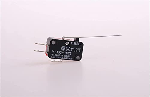 Micro-interrupteur SPDT V-153-1C25 avec actionneur à levier momentané 1NO 1NC