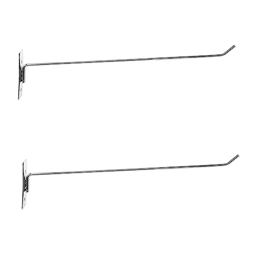 BESTonZON 2 Pack Large Wall Hooks Metal Pegboard Hooks Home Workshop Display Hooks Wall Mounted