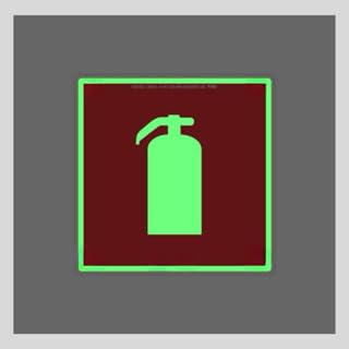 Placa De Sinalização Para Extintor De Incêndio Fotoluminescente