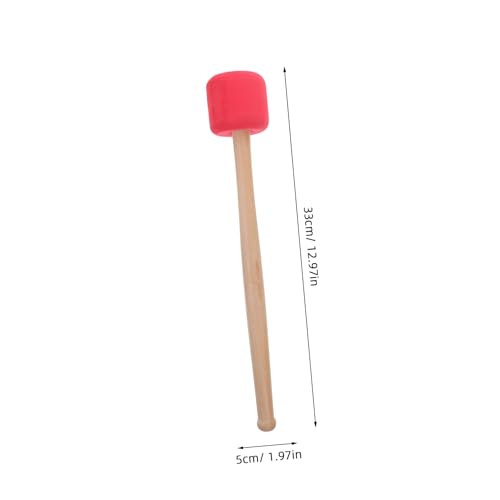 Baqueta de madera y espuma para batería y bombo, con agarre antideslizante, ideal para principiantes y adultos, 1 pieza miniatura 2