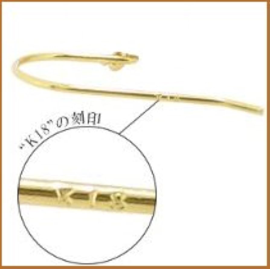 K18 18金 18k フックピアス イエローゴールドペア♡② アクセサリーのプレゼント K18 フックピアス 18金イエロー