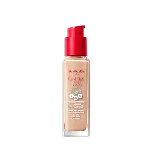 Bourjois Healthy Mix fondotinta idratante illuminante 24 ore colore 50.5N Light Ivory 30 ml - 2