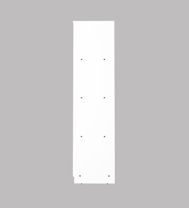 Image of Sonic Multipurpose 1-Door Wardrobe | Engineered Wood | 4 Spacious Shelves & Drawer | White Finish | Compact & Durable | Easy Knock-Down Assembly