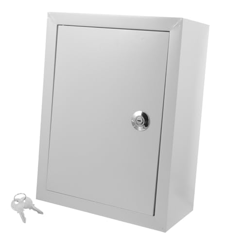 HAMPPLIES Caja Metálica Resistente la Intemperie para Exteriores Caja de Distribución Eléctrica Mural Armario Eléctrico Resistente al Agua para Proyectos Industriales y Residenciales