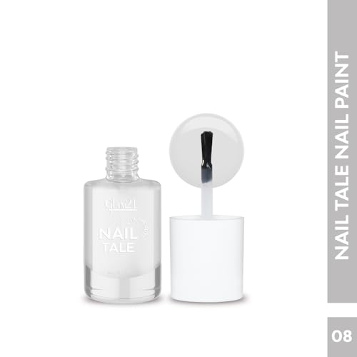 Image of Glam21 Nail Tale Nail Polish | Glossy Gel Finish | Rich Pigmentation | Chip Free | Quick Drying Formula | Long Lasting Nail Polish for Women | 9ml | Shade-08