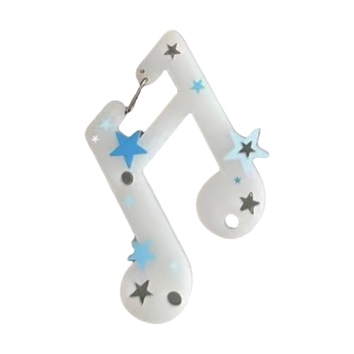 中空吊りペンダント音楽紙ハンドバッグホルダーアクリルテクスチャユニークな飾りとバッグスタイリッシュなキーリングアクセサリー