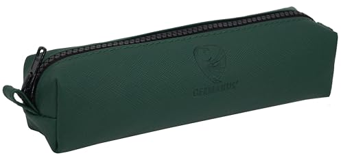 GERMANUS Federmäppchen Schlamper Aurel, Leder - Made in EU (Grün)