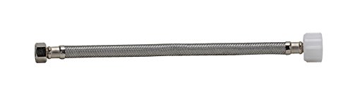 Fluidmaster B3T09 Toilet Connector, Braided Stainless Steel - 1/2 Female Compression Thread X 7/8 Ballcock Thread, 9-Inch Length #TOP1