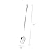 FOXAS 9-inch Long Handle Sundae Spoons, 22cm Stainless Steel Soda & Iced Tea Spoons for Hot & Cold Drinks, Bon Appetit Serie