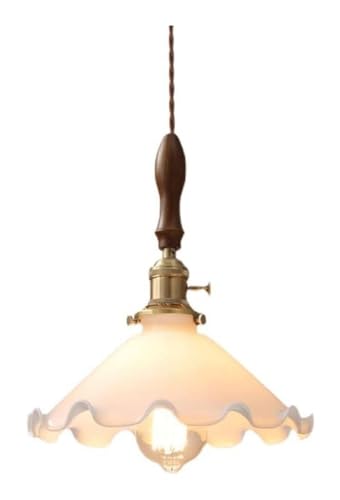 Lustre en corde réglable avec tête en laiton et verre ciselé