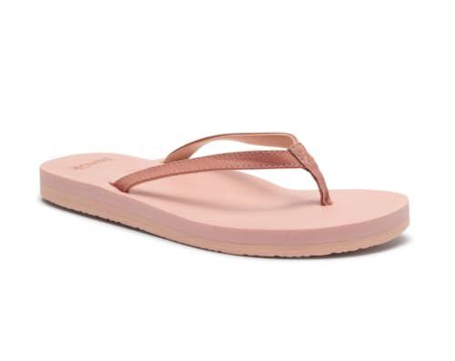 Image of Sanuk Yoga Joy Womens Flip Flops | Yoga Mat Footbed | Sandals for Women | Womens Yoga Sandals | Women's Beach Sandals