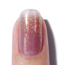 Miniatura 4 de AILLSA Esmalte de uñas de gel iridiscente con purpurina, esmalte de gel de gelatina púrpura brillante, lámina holográfica, color translúcido,