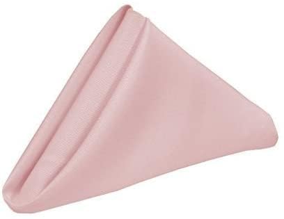 Image of Kitchen Napkin 100% Cotton Blush Pink - Pack of 100 (20 inchx20 inch Inches) Dinner Napkins with Hemmed Edges,Cloth Napkins for Wedding,Parties,Hotels