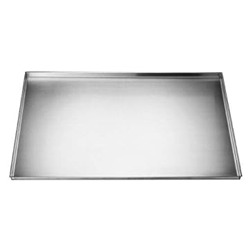 Indian Decor 50222 Multipurpose Stainless Steel Drip Tray- 25 inches x 22 inches- SS drip Tray for Kitchen and Pantry - Chrome