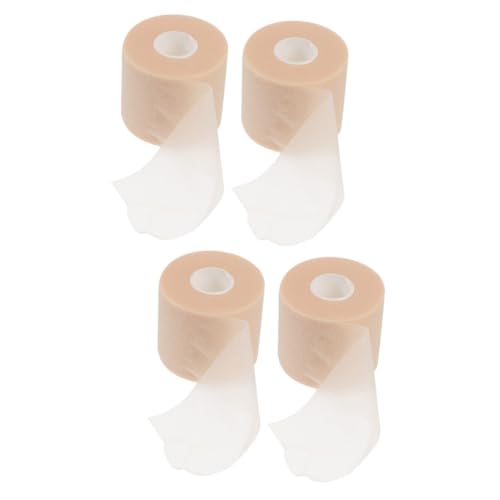 Healeved 2sets Sports Shock-Proof Sports Tapes Athletic Foam Tap Athletic Wrist Tape Athletic Tapes Tape Football Tape Soccer Tape Elastic Khaki Sponge 2rolls*2