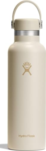 Hydro Flask Water Bottle - Insulated Stainless Steel - Non Spill, Leakproof in 21 Oz Coconut Cream