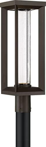 THE GREAT OUTDOORS 72795-143-L Shore Pointe Outdoor LED Post Mount, 1-Light, 11 Total Watts, 7-in H x 22.13-in W, Oil Rubbed Bronze