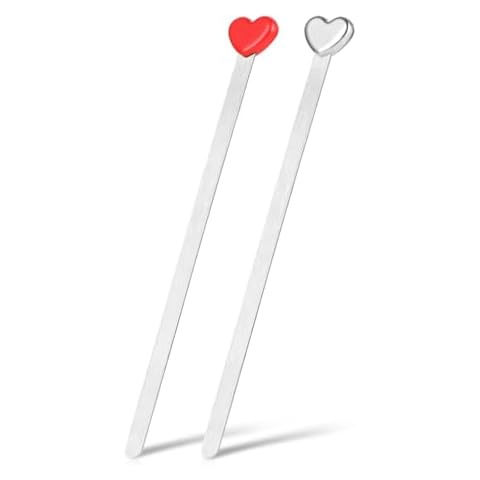 Molain Heart Shaped Metal Bookmarks for Readers Cover