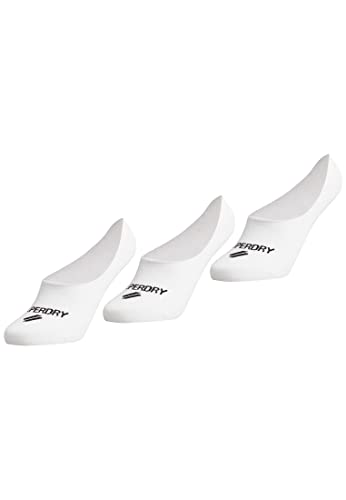 Superdry Coolmax NO-Show Sock Socks, White Multipack, S para