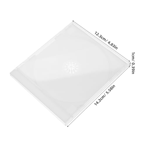 Caja de CD de 10 piezas en poliestireno resistente para guardar discos 3