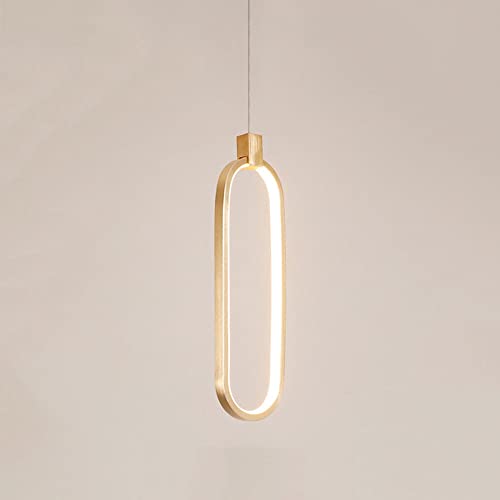RBUDSPOLF Lámpara Colgante Candelabro de Luz Led Dorada Lámpara Colgante...