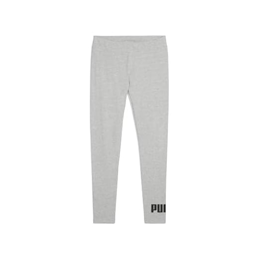 PUMA ESS No. 1 Logo Leggings, Joggings Femme, Light Gray Heather, L