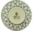 Polmedia Polish Pottery Apple Shaped Jar - Primrose Trellis Pattern Handmade in Boleslawiec Poland by Ceramika Artystyczna + Certificate of Authenticity