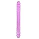 DoppelDildo, Lesbisch Double Dildo, Geschenke für Frauen, 33CM Realistic Dong, Doppelpenetration Realistischer Analdildo Sexspielzeug(Violett)