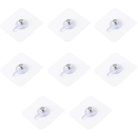 8 Pack Picture/Frame Hanging. Holds 17 lb,Professional Frame Picture Hooks,Heavy Duty Picture Hangers for Wall Mounting,with Strong Viscose,Seamless Stickers,Nails,No Punching Installation,Screw Rod Cover