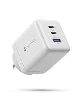 NOVOO 100W USB C Charger, GaN III Fast Charger Block with 3 Ports, PD 3.0 & PPS, Compact Power Adapter AU Plug for MacBook, iPhone 17/16 Pro, Galaxy S25/S24 Ultra, iPad Pro, Dell XPS 13 – White