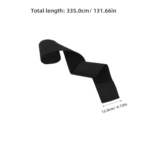 HEALEEP ペット用バリア 黒色 12cm×3.35m ポリエステル糸ナイロン糸製 ホコリ防止機能付き ソファや家具に最適なペットおもちゃ用保護フィルム [2]