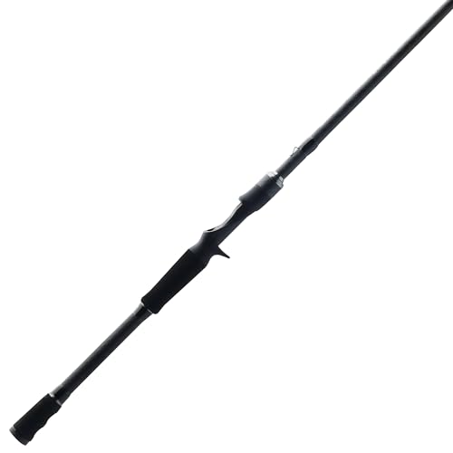 Abu Garcia 7'6' Veritas Tournament Casting Fishing Rod, 1-Piece Rod, 12-25 lb Line Rating, Heavy Rod Rower, Fast Action