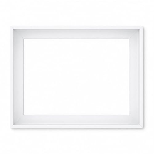 B.B.F MAKE Canvas Floater Frame, White Premium PS Frame for 0.75" to 1.25" Deep Gallery Wrap Art, Proudly Made in USA with Mounting Hardware - 8x12 Inch