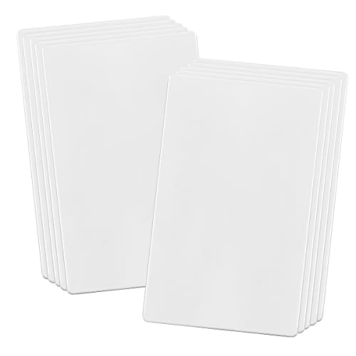 Image of ENERLITES Screwless Blank Wall Plate, Child Safe Blank Device Outlet Cover, Standard Size, 1-Gang 4.68 inch x 2.93 inch, Polycarbonate Thermoplastic, UL Listed, SI8801-W-10PCS, Glossy, White, 10 Pack