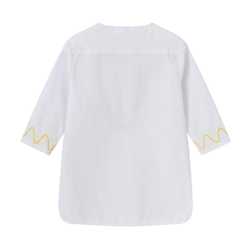 Kids Girls Boys 2 Piece Outfit Set Toddler Traditional African Long Sleeve Embroidery Dashiki Shirt and Pants Clothes3