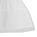 Women Petticoat Skirt Fashion Cosplay Underskirt for Birthday Party Supplies, White, 60cm