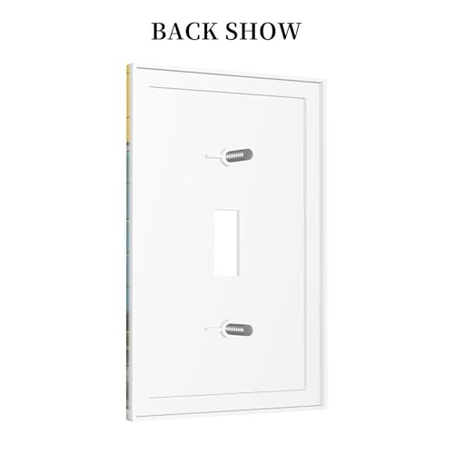 Decorative Light Switch Cover Plate Novelty Black Cat Funny Duck Bath 1 Gang Wall Plate Oversized Single Toggle Wall Cover Plate Jumbo Electrical Switchplate Faceplate