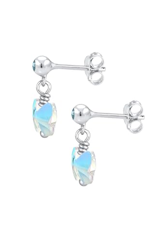 Elli Ohrringe Kinder Funkel Schmetterling mit Kristalle 925 Sterling Silber – Ansicht 3