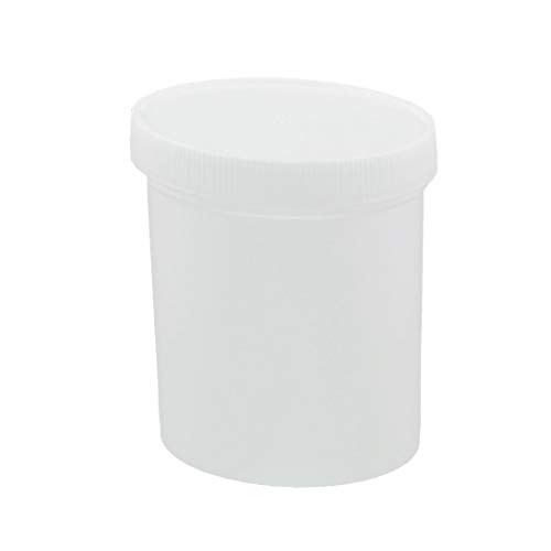 New Lon0167 500ml Plástico de impresión Tinta Tanque de almacenamiento de polvo Sellador Tarro Espesar (500ml Plastikdrucktintenbehälter-Pulver-Speicher-Versiegelungsglas verdicken Weiß