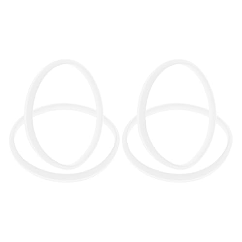 Lurrose 4 Anillos de Sellado de Silicona para Licuadora 2l Cuadrada, Accesorios para Licuadoras de Cocina, Juntas de Repuesto Compatibles, Sellos Herméticos Duraderos y Fáciles de Limpiar