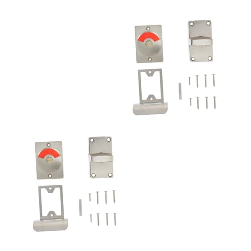 KALLORY Indicating Lock Bolt for Public Restroom Durable Privacy Lock with Rotatable Handle Indicator for Occupancy Easy Installation Resistant Material