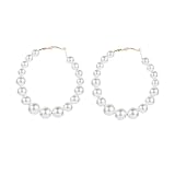 SUPVOX Pendientes de Perlas y Aros Geométricos para Mujer Decoración de Orejas en Fiestas y Bailes