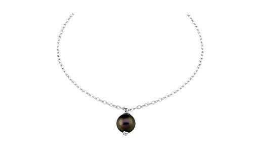 Majorica Pulsera Cadena Mujer en Plata con Perla y Diamante -...