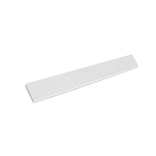 TONYRENA 18 in. W x 4 in. H Premium Quartz Sidesplash for Kitchen & Bathroom in Carrara Marble White