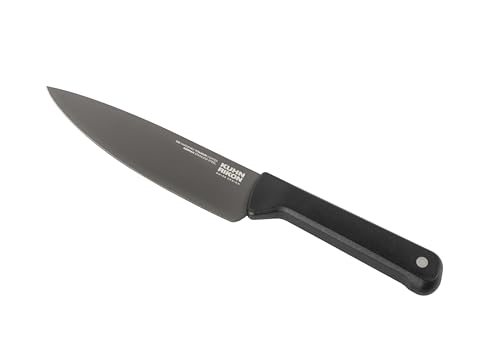 KUHN RIKON Cuchillo pequeño de chef helado con hoja larga y mango pesado. Longitud total = 29,5 cm. Longitud de la hoja: 16 cm. Hecho de acero inoxidable Germain endurecido con hielo. Duradero y